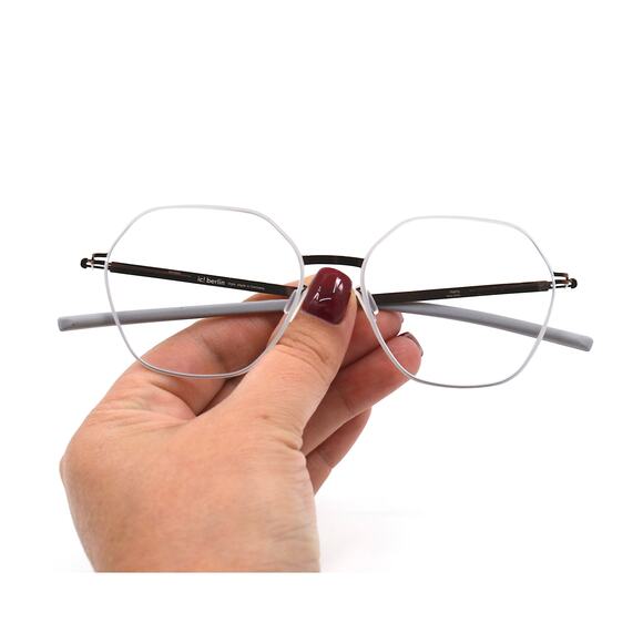 NEW IC! BERLIN HALNY WHITE COPPER AUTHENTIC EYEGLASSES FRAME - Picture 10 of 14